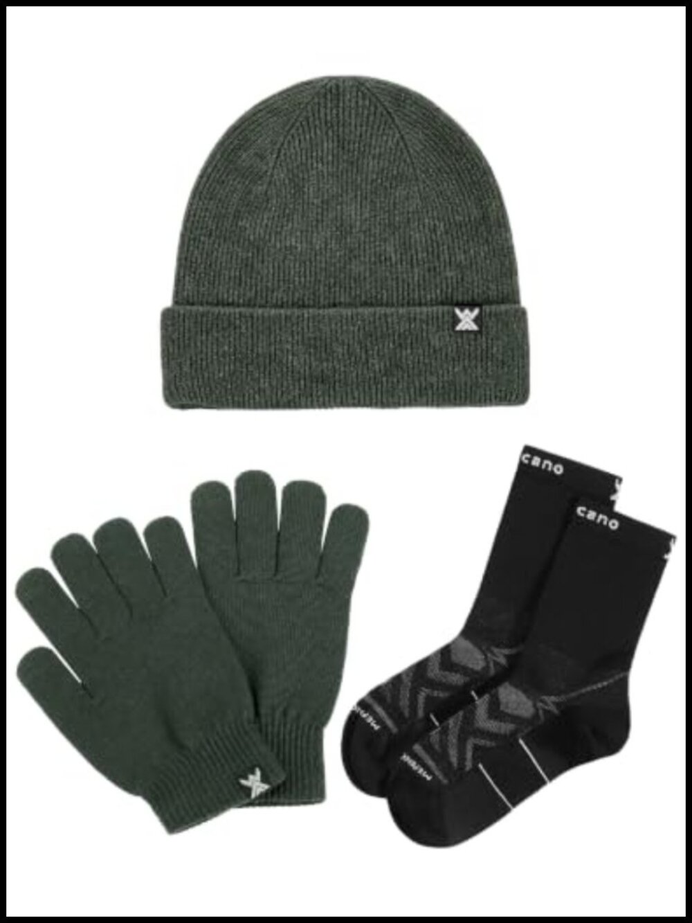 Merino Wool Beanie Gloves Socks Set Winter Warm Accessories